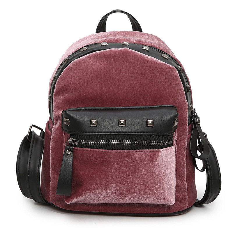 Рюкзак Jesse Velor Pink