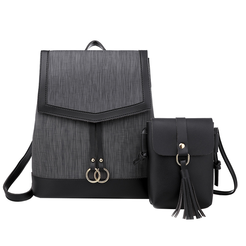 Набор рюкзак сумка 2 в 1 Amelie AV Black